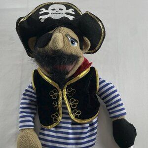 Melissa & Doug Barnacle Bart Pirate 17" Hand Puppet - No Wooden Gesture Rod